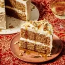 Autumnal Maple-Walnut Cake with Cream Cheese Frosting