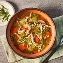 Hearty One-Pot Chicken and Brown Rice Comfort Soup