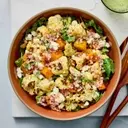 Flavorful Roasted Cauliflower and Butternut Squash Salad with Zesty Lemon-Shallot Dressing