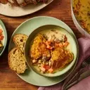 Creamy Braised Chicken with Bacon and White Wine: A Culinary Homage to French Comfort