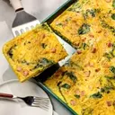 Effortless Sheet-Pan Ham & Spinach Quiche: A High-Protein Meal for Any Time