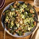 Delectable Roasted Broccoli Caesar Salad