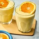 Tropical Protein Power: Orange-Mango Flaxseed Shake