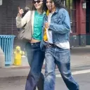 Celebrity Couple Lily-Rose Depp and 070 Shake's Contrasting Styles Converge on Baggy Jeans