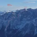 Première descente à ski du couloir ouest de Cima Rocca