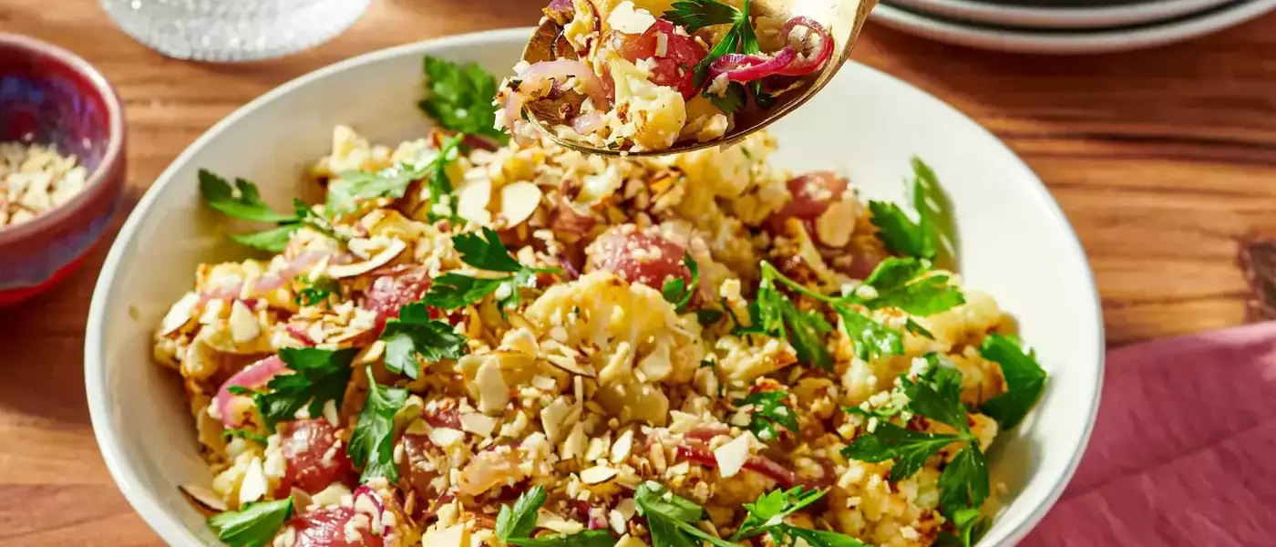 Roasted Grape and Cauliflower Harvest Salad