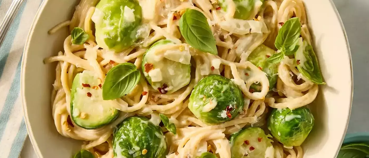 Creamy Brussels Sprout Spaghetti: A Quick and Healthy Weeknight Meal