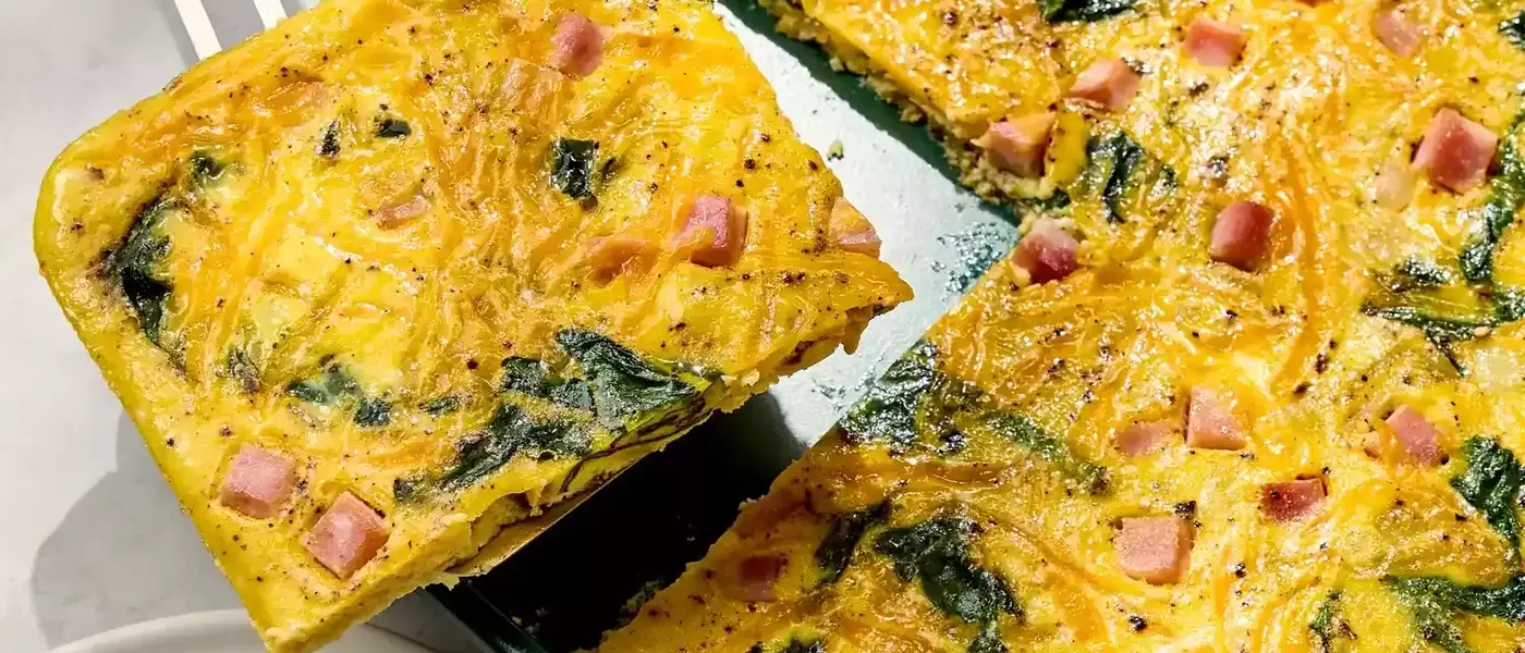Effortless Sheet-Pan Ham & Spinach Quiche: A High-Protein Meal for Any Time