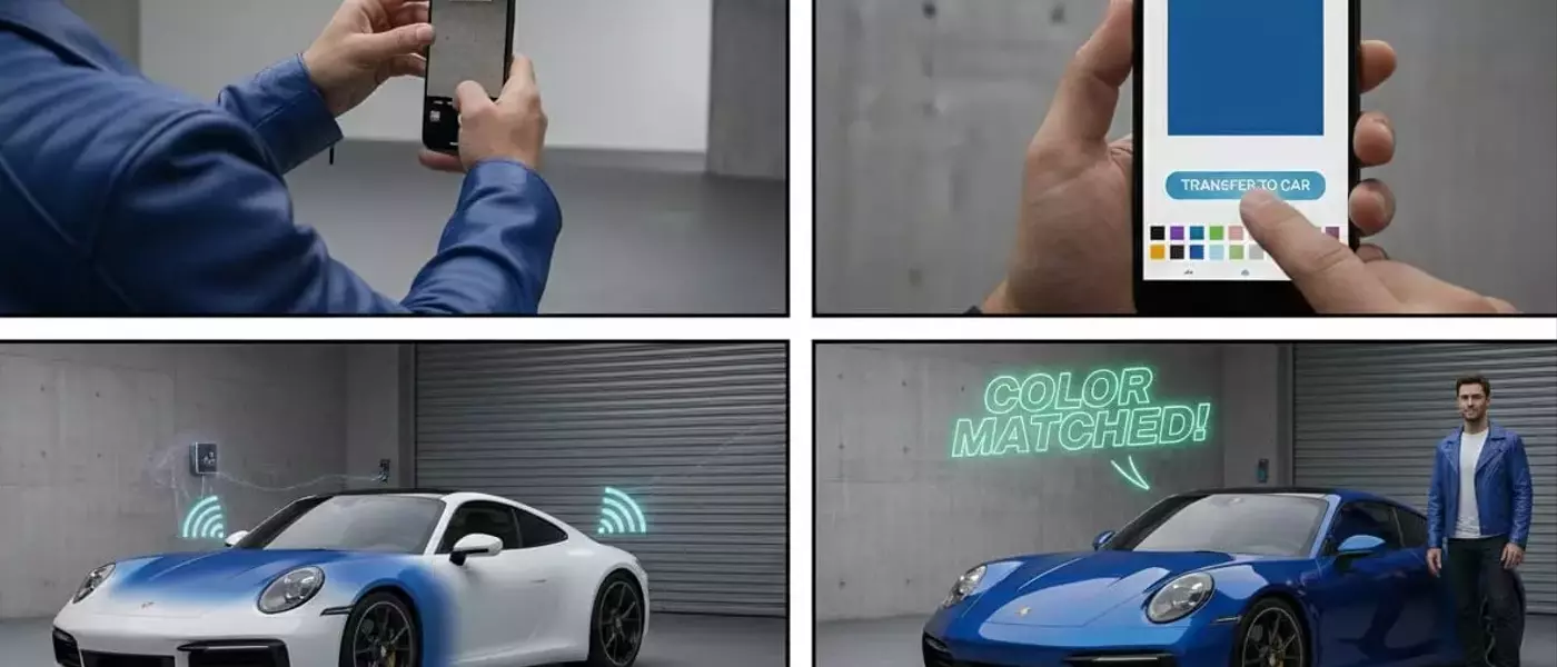 Porsche's Innovative Color-Matching Technology for Vehicles