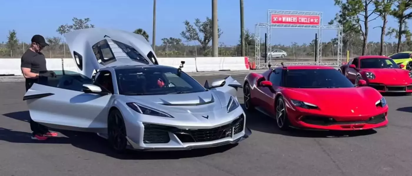 Corvette ZR1 Outperforms Ferrari 296 GTB in Drag Race Showdown