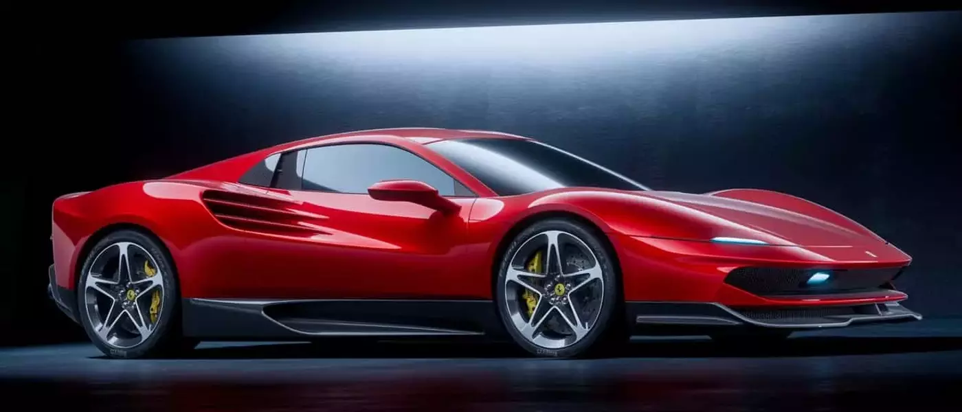 A Visionary Reinterpretation of the Ferrari Testarossa Concept