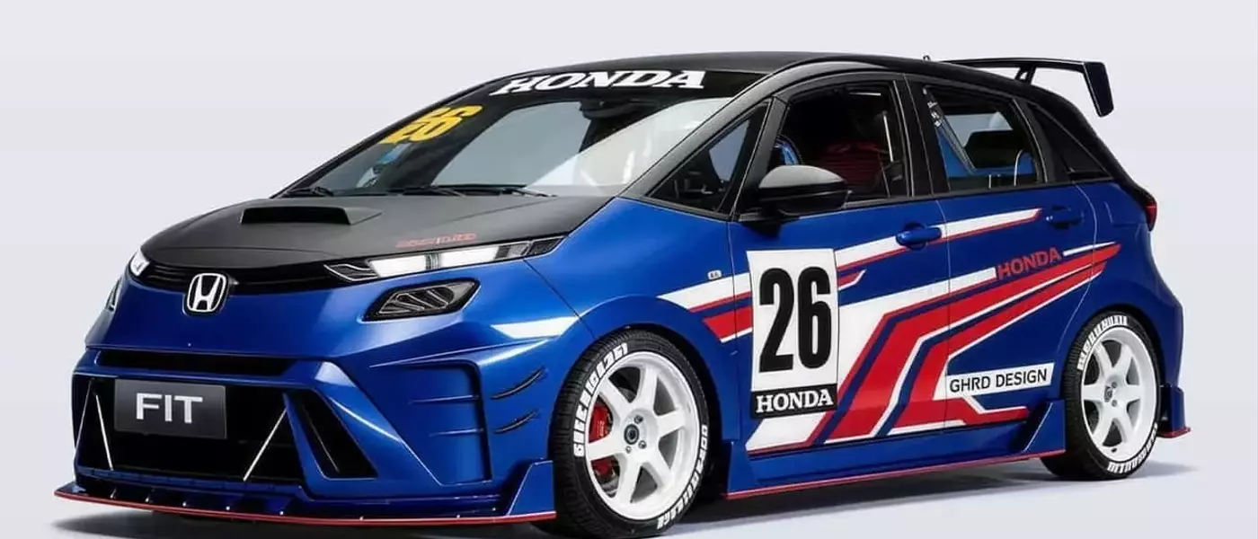 Honda Unveils Striking Fit Race Car Concept Alongside Updated Model in China