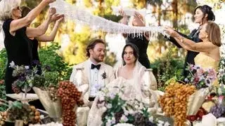 A Romantic Celebration: From College Party Spark to Historic Los Angeles Mansion Nuptials