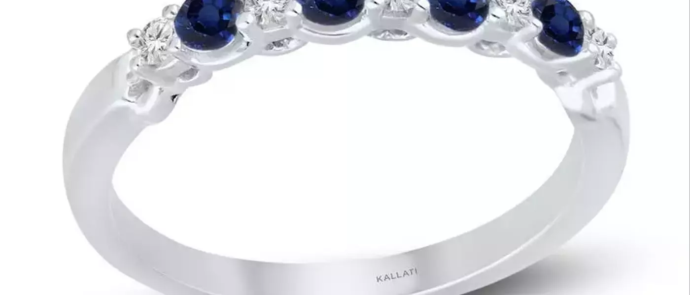 Inspired by Carolyn Bessette Kennedy: Timeless Sapphire and Diamond Eternity Bands