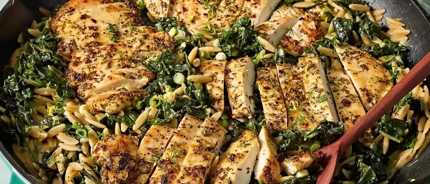 Delectable Dill Chicken Orzo: A High-Protein, One-Skillet Meal