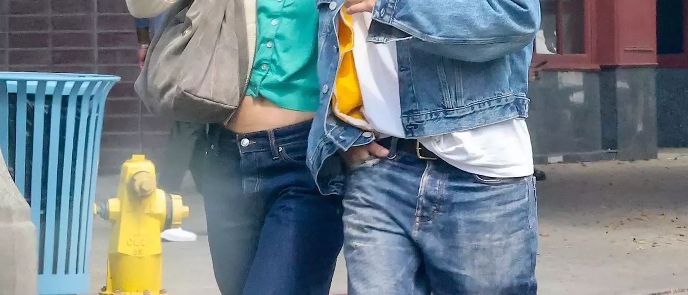 Celebrity Couple Lily-Rose Depp and 070 Shake's Contrasting Styles Converge on Baggy Jeans