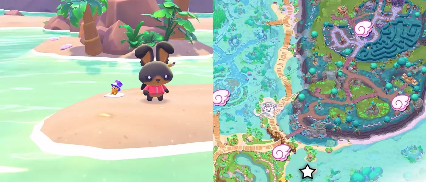 Locating Tophat Gudetama in Hello Kitty Island Adventure