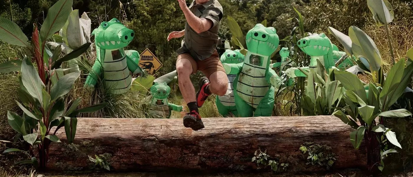 Robert Irwin's Wild Encounter: Outrunning Inflatable Crocodiles for Columbia Sportswear