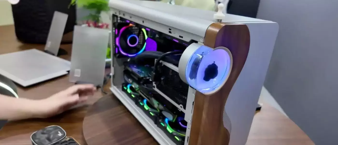 Amiiba's Ferra Micro-ATX PC Case: A Unique Blend of Ferrofluid and Functionality