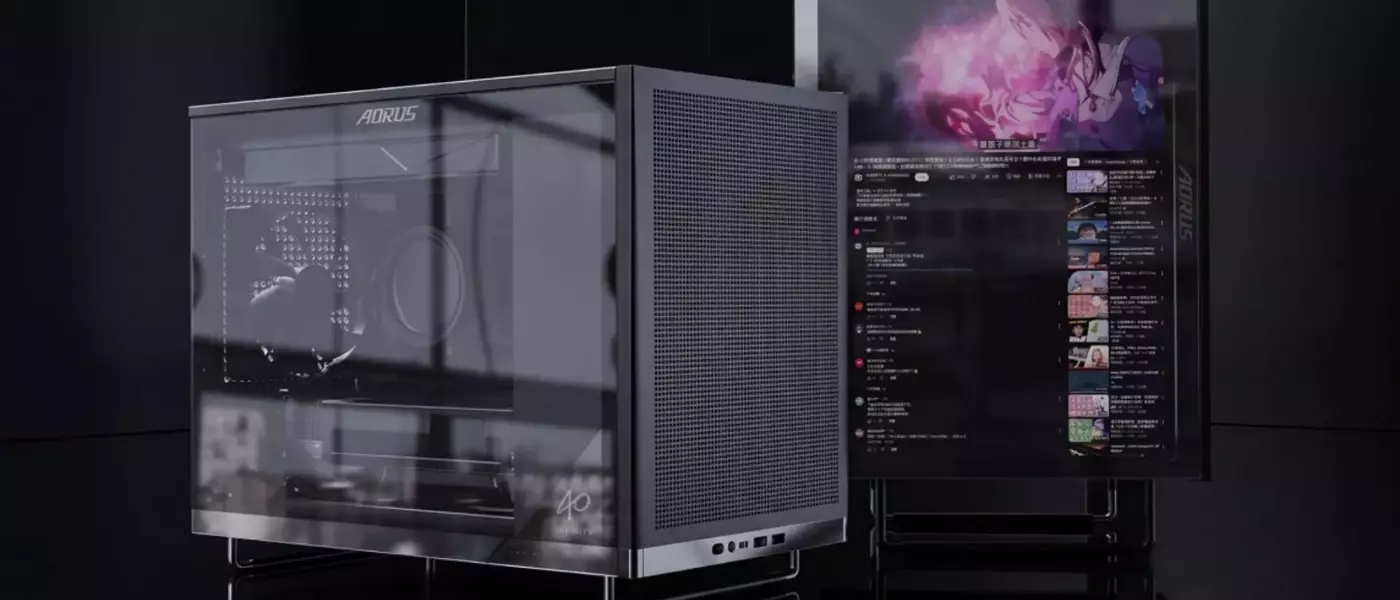 Gigabyte Introduces PC Case with Built-in 16-inch LCD Display at Computex