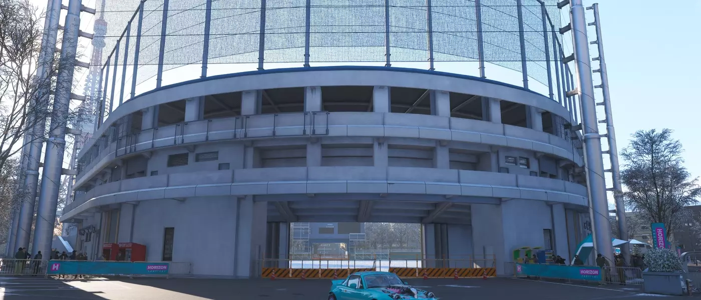 Locating the Edogawa Baseball Stadium in Forza Horizon 6's "Pitcher Perfect" Challenge