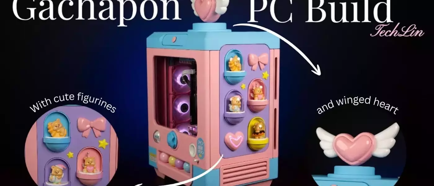 A Whimsical Gachapon PC Build Steals the Show at Computex