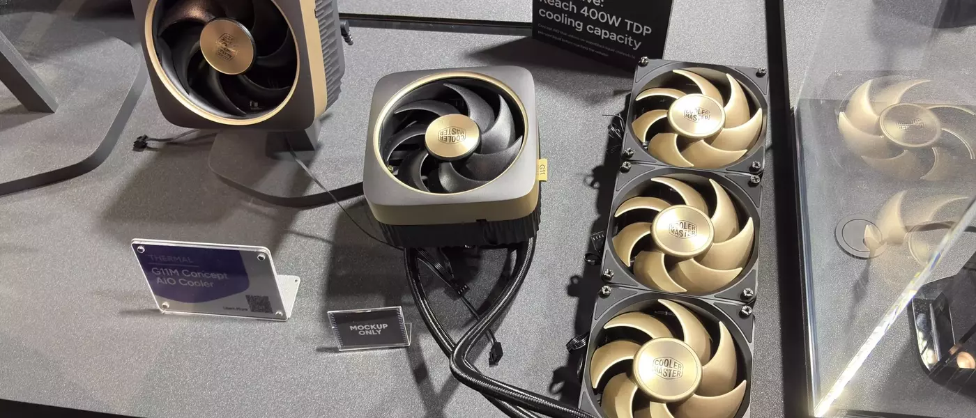 Cooler Master's G11M Concept AIO Cooler Aims for Unprecedented 400W Cooling Capacity