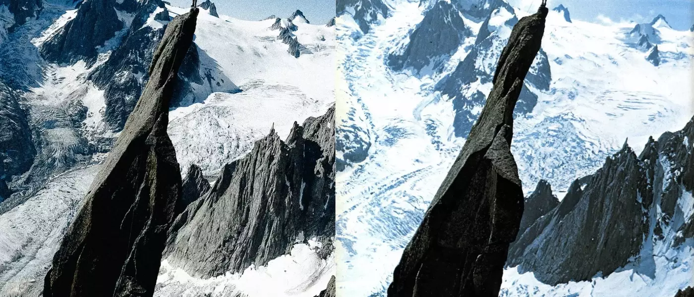 Hommage Alpin: Rouaux et Barrau Recréent un Cliché Mythique de Rébuffat et Tairraz