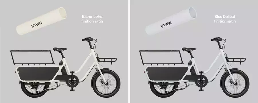 Decathlon introduit le vélo longtail E-Three 100 et un nouveau design pour le E-Three 500